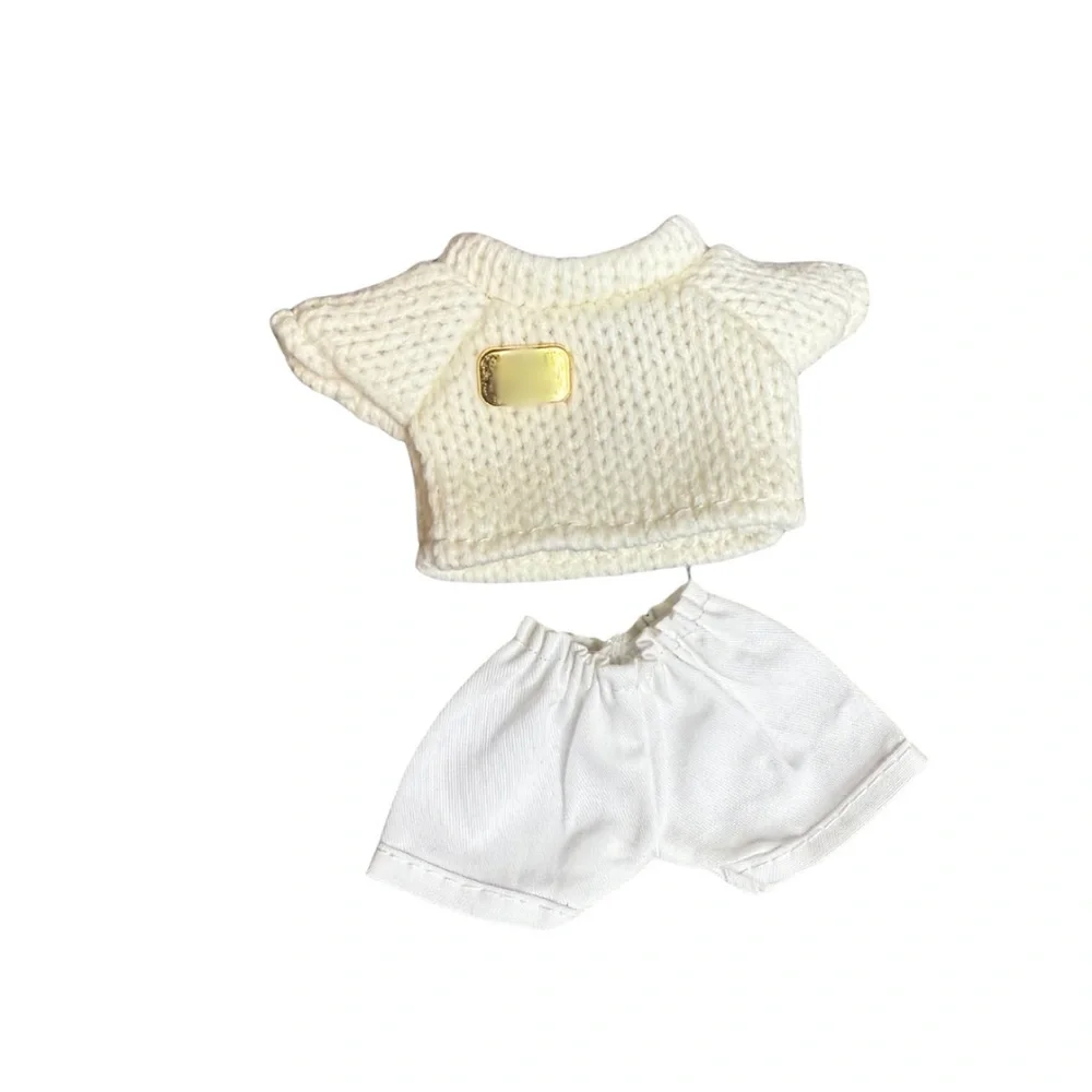 Stylish Knit Sweater Outfit with White Sneakers for Labubu | 3-Piece Set